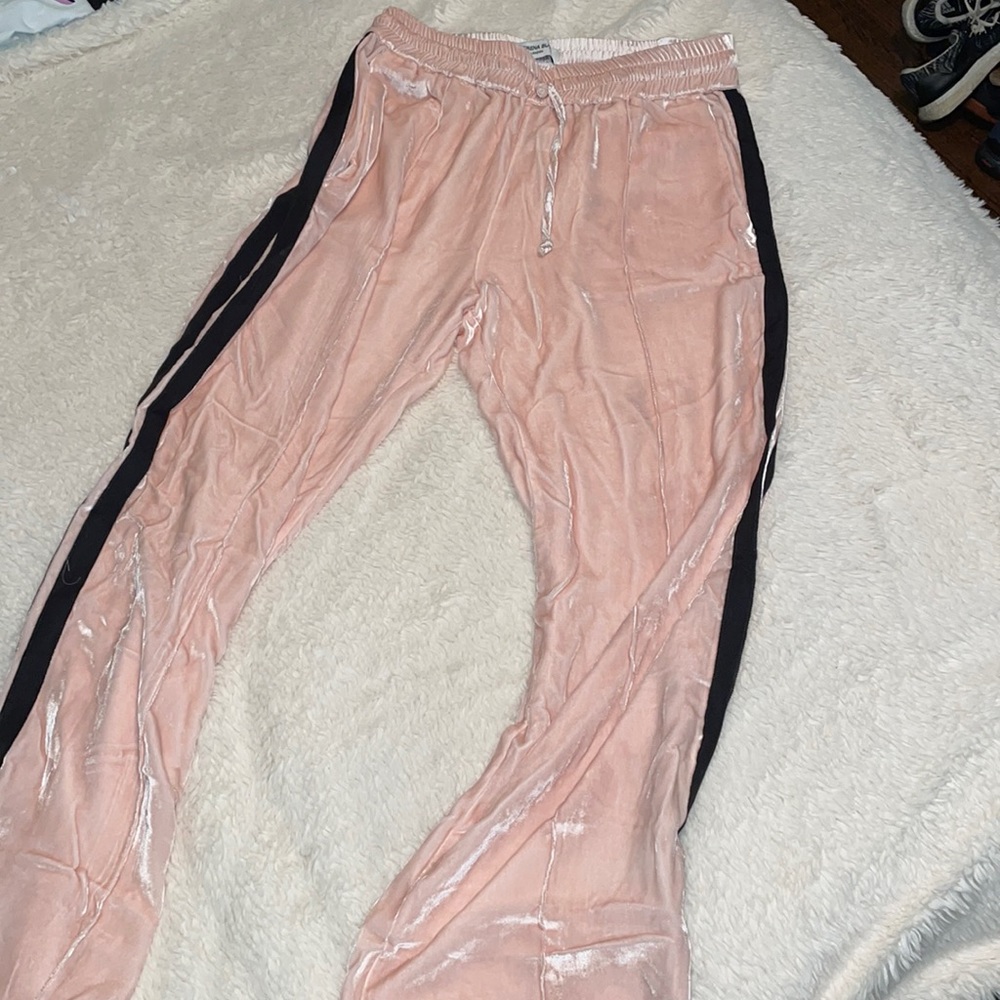 Serena Bute London wide-leg trousers pale pink